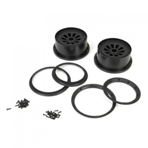 �˾���ũ LOSB7034 [TEAM LOSI] 1/5 Wheel and Beadlock Set 4.75, 24mm Hex, Black (2): 5IVE-T