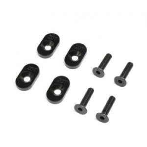 [TEAM LOSI] Engine Mount Insert & Screws 20T, Black(4): DBXL 2.0