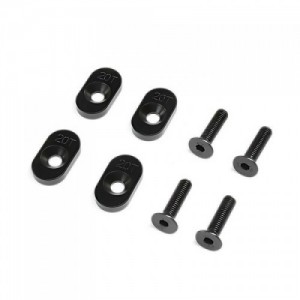[TEAM LOSI] Engine Mount Insert & Screws 20T, Black(4): DBXL 2.0