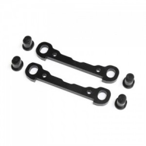 [TEAM LOSI] Front Hinge Pin Braces, Black: DBXL 2.0