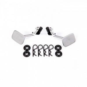 [Traxxas] AX9121 Mirrors, side, chrome (left & right)/ o-rings (4)/ body clips (4) (fits 9112 body)