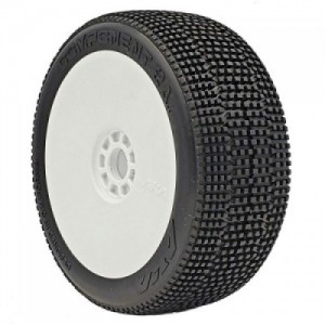 [AKA] 1:8 BUGGY COMPONENT 2AB EVO WHEEL PRMT WHT SSLW(2)