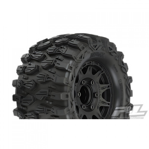 �˾���ũ PRO1019010 [PROLINE-RACING] 10190-10 Hyrax 2.8 Tires MTD Black 6x30 Stampede F/R