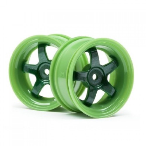 �˾���ũ 111090 [HPI] WORK MEISTER S1 WHEEL GREEN 26mm (3mm OS/2pcs)