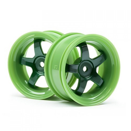 �˾���ũ 111090 [HPI] WORK MEISTER S1 WHEEL GREEN 26mm (3mm OS/2pcs)