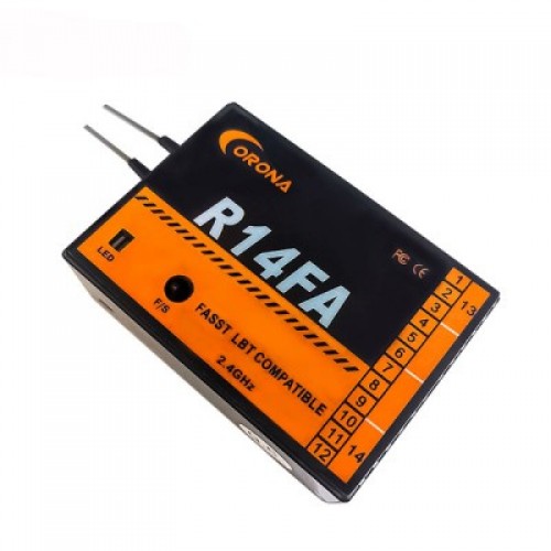 �˾���ũ CO-R14FA [CORONA] R14FA Futaba FASST ȣȯ 2.4Ghz 14ä�� ���ű�