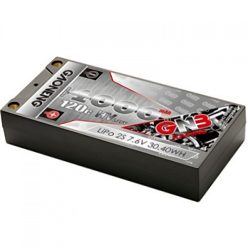 �˾���ũ GNB40002S120iHV [GNB] 7.6V 4000mAh 2S HV 120C ��Ƭ������ ���͸� (�ϵ����̽�) - EC5