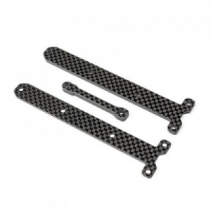 [TLR Racing] Carbon Chassis Brace Supports, 1.5 & 3.5mm: 22X-4