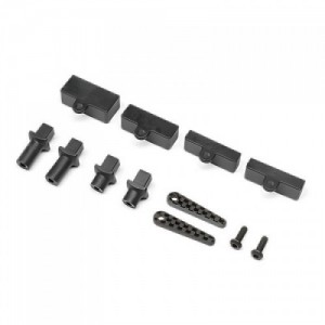 [TLR Racing] Carbon Tab Battery Mount Set: 22X-4