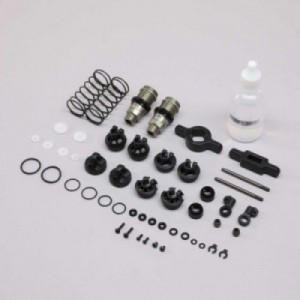 [TLR Racing] 36.5MM SHOCK SET, G3 3MM, TICN (2)