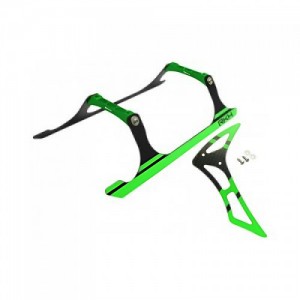 CNC Landing Gear and Tail Fin Combo (Black-Green) - Blade 230 S �ɼ�