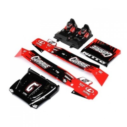 �˾���ũ LOS230098 [TEAM LOSI] Body/Driver Set, Red, Silkscreened: Hammer Rey