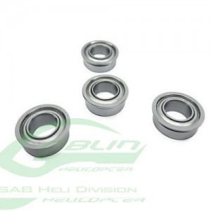 HC400-S - ABEC-5 Flanged bearing 2.5x6x2.6 (4pcs) - Goblin 500/570/770/ HPS 630/700