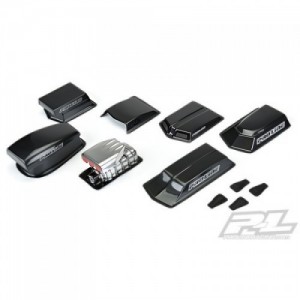[PROLINE-RACING] AP6368 No Prep Drag Racing Optional Hood Scoops and Blowers (Clear)