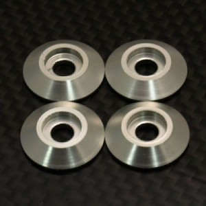 [TFL] Aluminum Cone Washer 4mm 4pcs (512B61)
