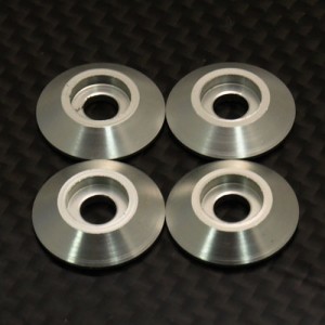 [TFL] Aluminum Cone Washer 4mm 4pcs (512B61)
