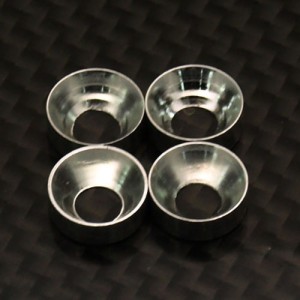 [TFL] Aluminum Cone Washer 4mm 4pcs (512B66)