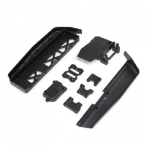[TLR Racing] Battery Tray, Center Diff & Servo Mount: 8XE 2.0