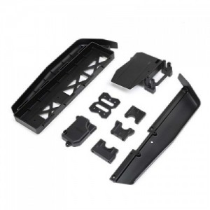 [TLR Racing] Battery Tray, Center Diff & Servo Mount: 8XE 2.0