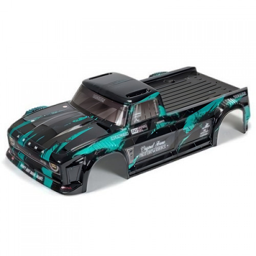 �˾���ũ ARA414008 [ARRMA] ARA414008 1/8 Finished Body, Black/Teal: INFRACTION