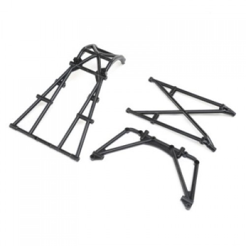 �˾���ũ LOS241056 [TEAM LOSI] Rear Cage & Hoop Bar, Black: LMT Mega
