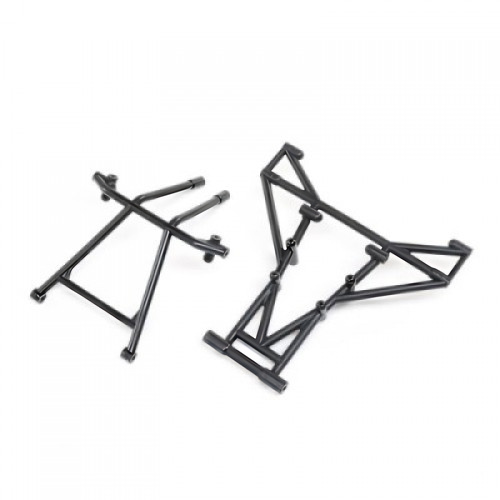 �˾���ũ LOS241055 [TEAM LOSI] Front & Upper Cage Bars, Black: LMT Mega