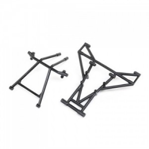 [TEAM LOSI] Front & Upper Cage Bars, Black: LMT Mega