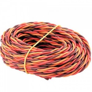 [Amass] ���� ���弱 1M (����/����/��Ȳ) - Twisted, R/B/O (22AWG/0.08*60 x ���� 1M)