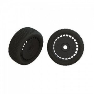 [ARRMA] ARA550098 dBoots Exabyte Glued Tire Set, Black (2)