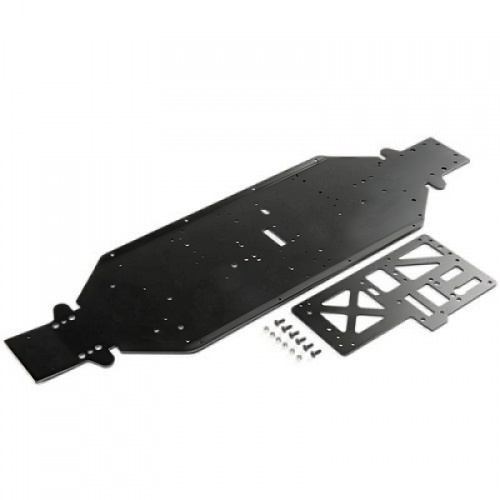 �˾���ũ LOS251090 [TEAM LOSI] Chassis w/Brace, 4mm Black: DBXL-E 2.0