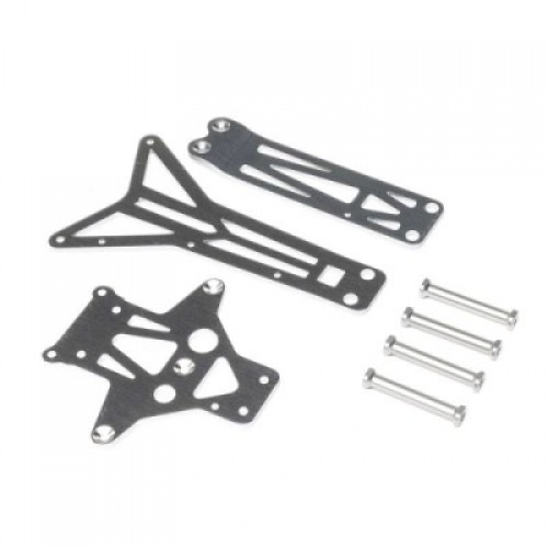 �˾���ũ LOS230105 [TEAM LOSI] Top Chassis Brace and Standoffs, Front/Rear: RZR Rey