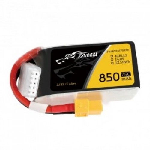 �˾���ũ TA-75C-850-4S1P-XT60 [TATTU] Gens Ace 14.8V 850mAh  75C 4S1P ��Ƭ ������ ���͸� (XT60 ��)