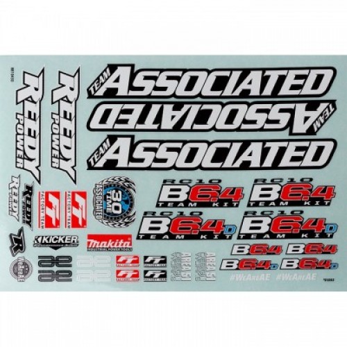 �˾���ũ AA91993 [TEAM ASSOCIATED] AA91993 RC10B6.4 Decal Sheet
