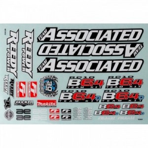 [TEAM ASSOCIATED] AA91993 RC10B6.4 Decal Sheet