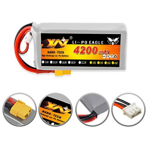 �˾���ũ 2S-4200 [XN] 7.4V 4200mAh 25C ��Ƭ������ ���͸� - XT60