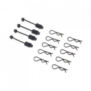 [TEAM LOSI] Body Clip (10) & Leash (4): Promoto-MX