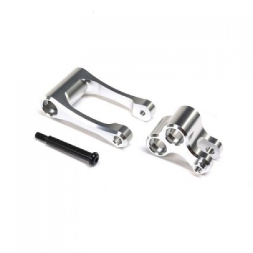 �˾���ũ LOS364001 [TEAM LOSI] Aluminum Knuckle & Pull Rod, Silver: Promoto-MX