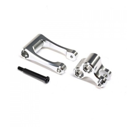 �˾���ũ LOS364001 [TEAM LOSI] Aluminum Knuckle & Pull Rod, Silver: Promoto-MX