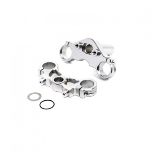 �˾���ũ LOS364006 [TEAM LOSI] Aluminum Triple Clamp Set, Silver: Promoto-MX
