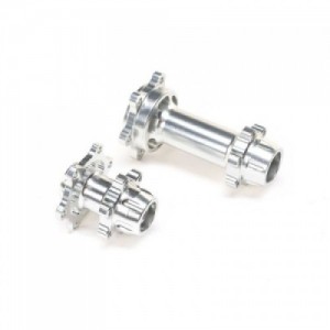 [TEAM LOSI] Aluminum Hub Set, Machined, Silver : Promoto-MX