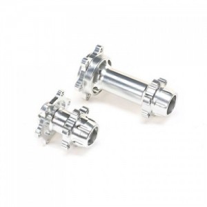 [TEAM LOSI] Aluminum Hub Set, Machined, Silver : Promoto-MX