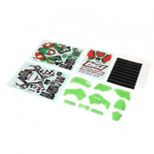 �˾���ũ LOS260002 [TEAM LOSI] Green Plastics with Wraps: Promoto-MX