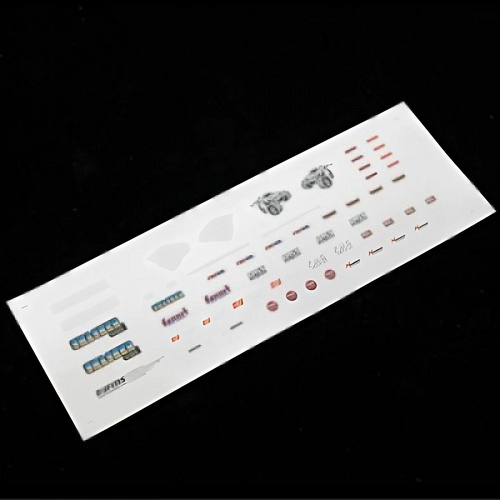 �˾���ũ C3124 [ROC HOBBY] 1:24 Smasher BLUE CAR DECAL SHEET