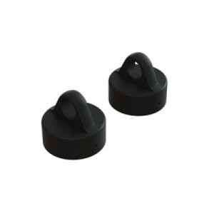 [ARRMA] ARA330768 Aluminum Shock Cap, Black (2)
