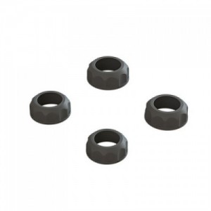 [ARRMA] ARA330828 Shock Cap (4): 4X4, Black