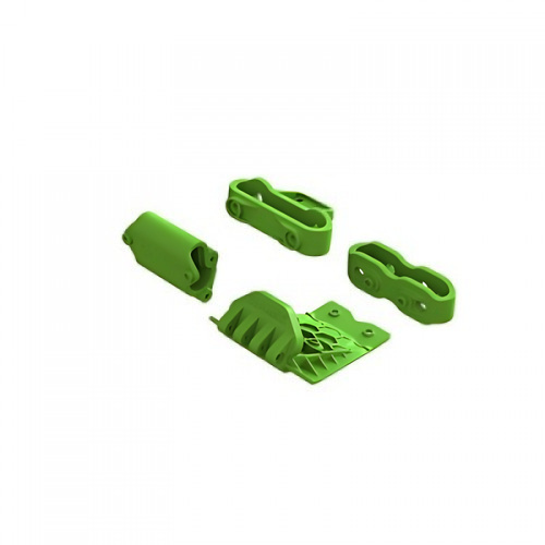 �˾���ũ ARA320791 [ARRMA] ARA320791 Lower Skid And Bumper Mount Set, Green