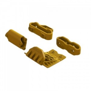 [ARRMA] ARA320795 Lower Skid And Bumper Mount Set, Orange