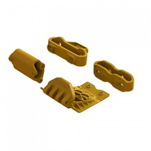 [ARRMA] ARA320795 Lower Skid And Bumper Mount Set, Orange