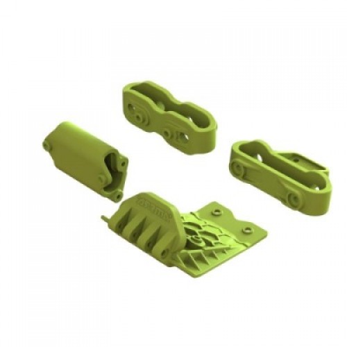 �˾���ũ ARA320773 [ARRMA] ARA320773 Lower Skid And Bumper Mount Set, Fluorescent Yellow
