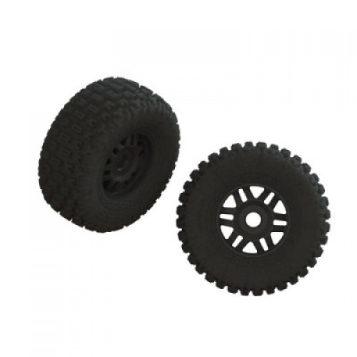 �˾���ũ ARA550110 [ARRMA] ARA550110 dBoots FORTRESS LP Tire Set Glued Black (2)